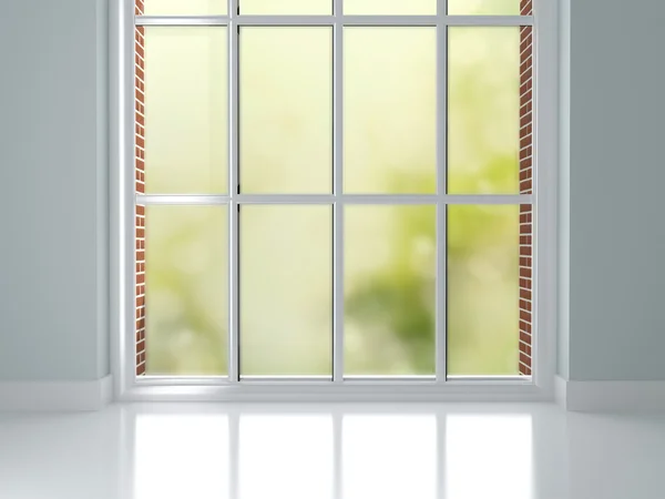 Zimmer mit großem Fenster. — Stockfoto