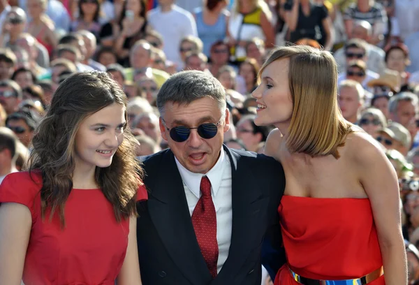 Anton tabakov en zijn familie — Stockfoto