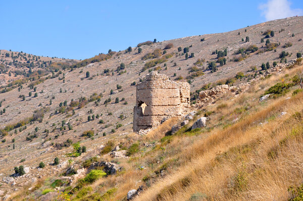 Chembalo Genoes fortress near Sevastopol city, Crimea