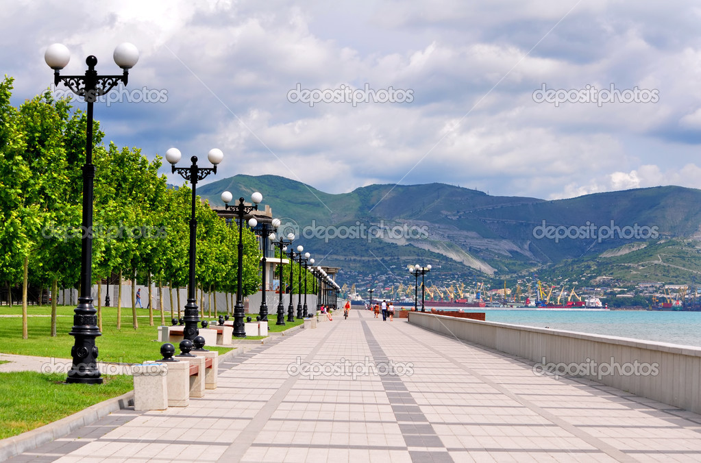 Promenade, Noworossijsk, Russland - Stockfotografie: lizenzfreie Fotos
