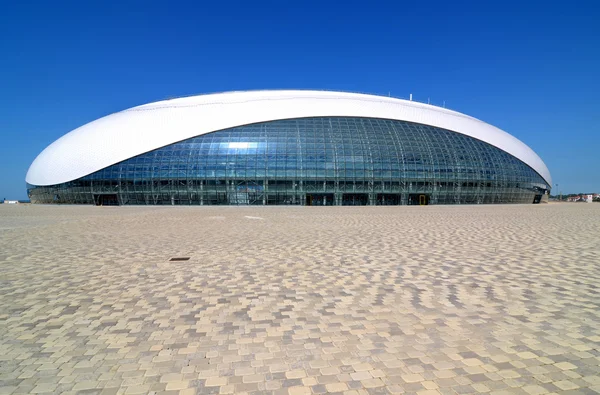 Construction of Bolshoy Ice Dome in Sochi Olympic Park — Stock Photo, Image