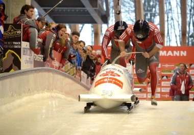 Viessmann bobsledding ve Sochi, Rusya Federasyonu iskelet Dünya Kupası tarihinde 16 Şubat 2013.
