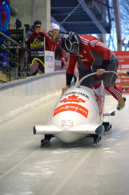 Viessmann bobsledding ve Sochi, Rusya Federasyonu iskelet Dünya Kupası tarihinde 16 Şubat 2013.