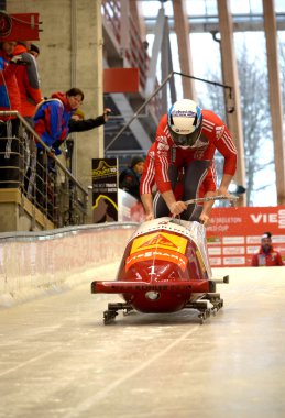Viessmann bobsledding ve Sochi, Rusya Federasyonu iskelet Dünya Kupası tarihinde 16 Şubat 2013.