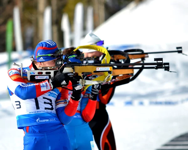 Pucharu IBU regionalnych w Soczi na 9 lutego 2013 — Zdjęcie stockowe