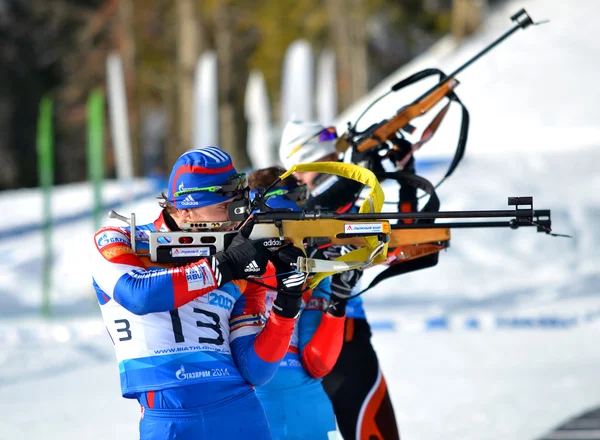 Pucharu IBU regionalnych w Soczi na 9 lutego 2013 — Zdjęcie stockowe