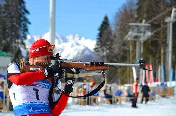 Regionális IBU biatlon világbajnokság Szocsi — Stock Fotó