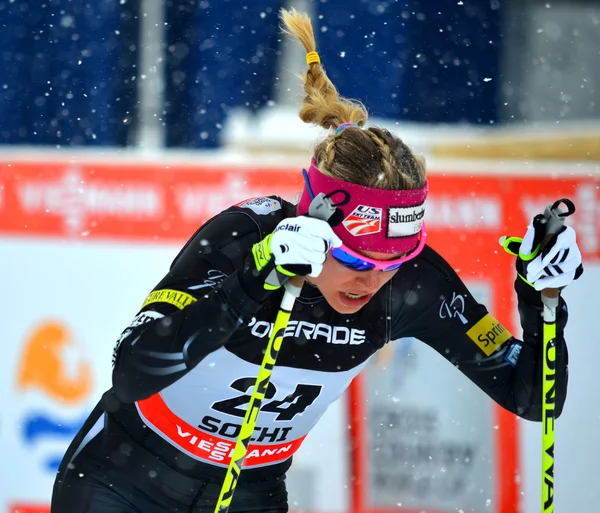 Coupe du monde FIS de ski de fond le 1er février 2013 à Sotchi, Russie — Photo