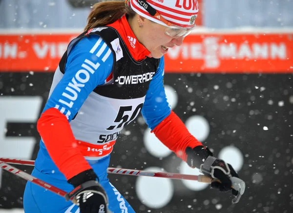 Copa do Mundo de cross-country FIS em 1 de fevereiro de 2013 em Sochi, Rússia — Fotografia de Stock