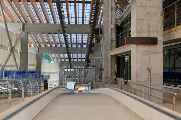 "Sanki "Centro de Luge para os Jogos Olímpicos de Inverno 2014, Sochi, Rússia — Fotografia de Stock