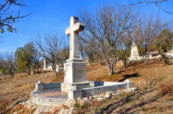 Broederlijke begraafplaats in Sevastopol, Crimea — Stockfoto