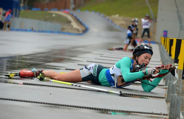 Kejuaraan Rusia dalam biathlon musim panas di Sochi pada 21 September 2013 — Stok Foto