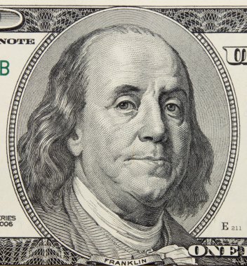 pack dolarlık banknotlar görünümü kapatın