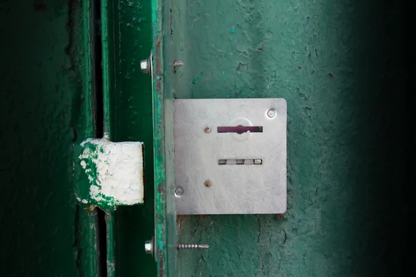 Castelo na porta verde — Fotografia de Stock