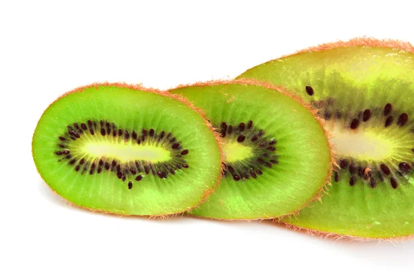 Frutas frescas de kiwi isoladas sobre fundo branco — Fotografia de Stock