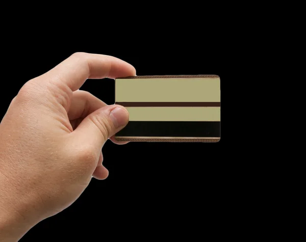 Kreditní karta v ruce — Stock fotografie