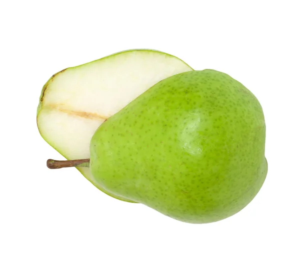 Sliced pear isolated on white background — Stock Photo, Image