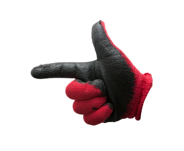 Indicating the direction of the glove — Stock Photo, Image