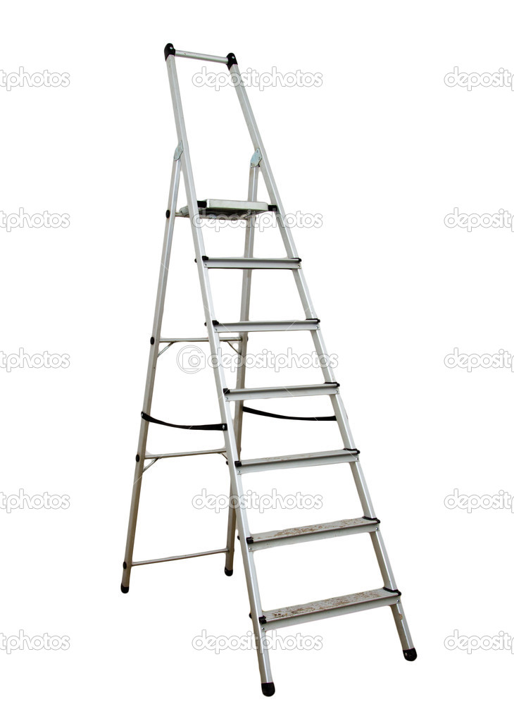 Ladder on a white background — Stock Photo © schankz 15837103