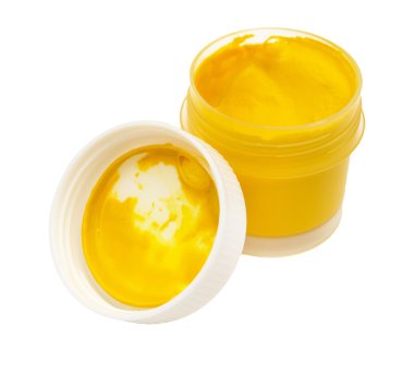 sarı beyaz zemin üzerine guaş