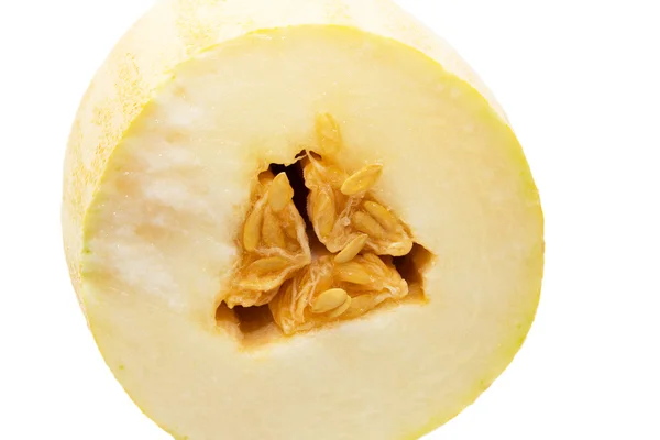 Reife Melone auf weißem Hintergrund — Stockfoto