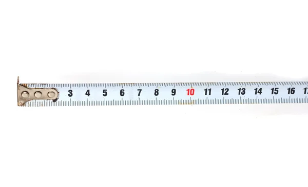 Measuring tape on white background — Stock Photo, Image