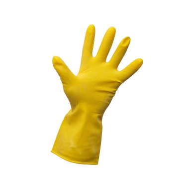 Beyaz Sarı temizlik eldiveni