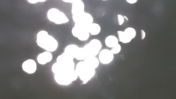 beau bokeh des rayons du soleil sur l'eau 