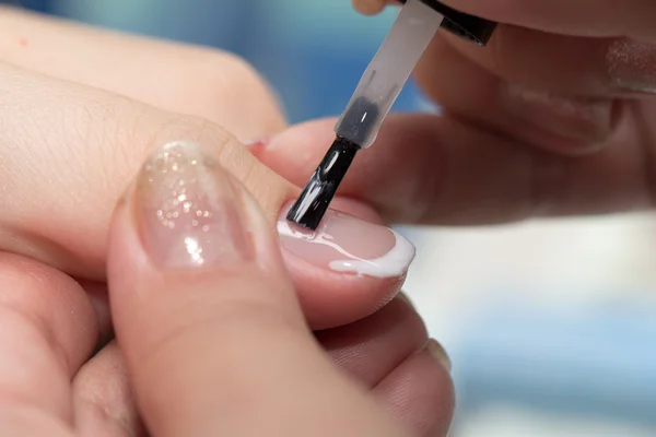 Gelakte nagel manicure kamer — Stockfoto