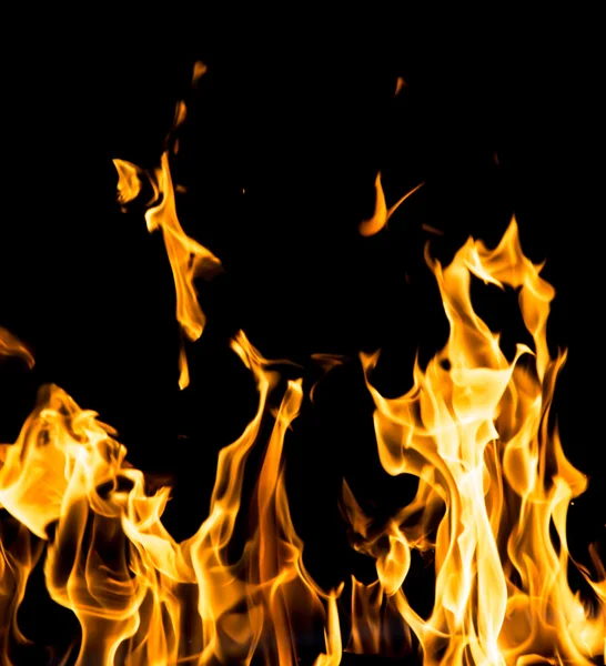 Abstract background. fire flames on a black background — Stock Photo, Image