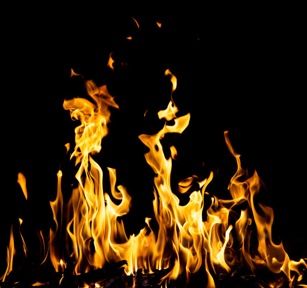 Abstract background. fire flames on a black background