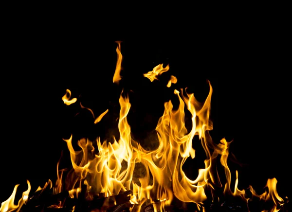 Abstract background. fire flames on a black background — Stock Photo, Image