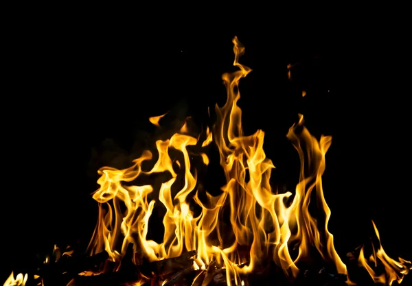 Abstract background. fire flames on a black background — Stock Photo, Image