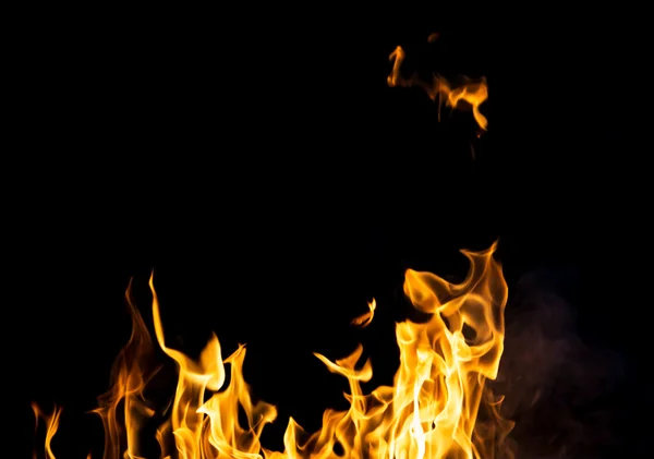 Abstract background. fire flames on a black background — Stock Photo, Image