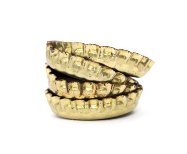 bir bira şişe kapağı. Makro