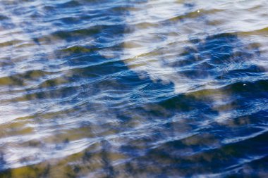 gökyüzü yansıması ile su