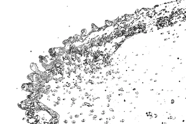 Νερό σε λευκό φόντο — Φωτογραφία Αρχείου