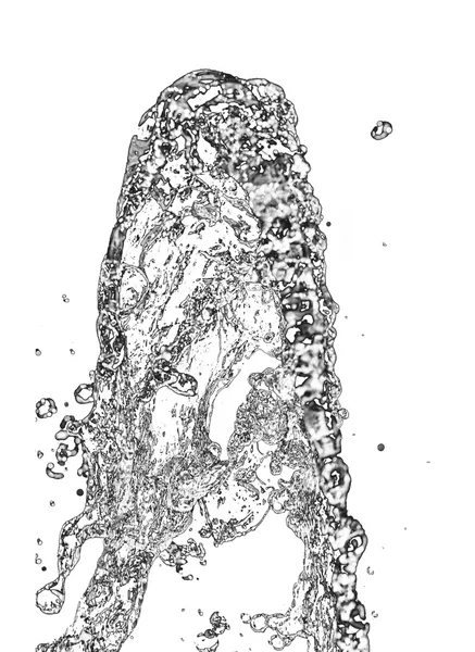 하얀 배경에 있는 물 — 스톡 사진