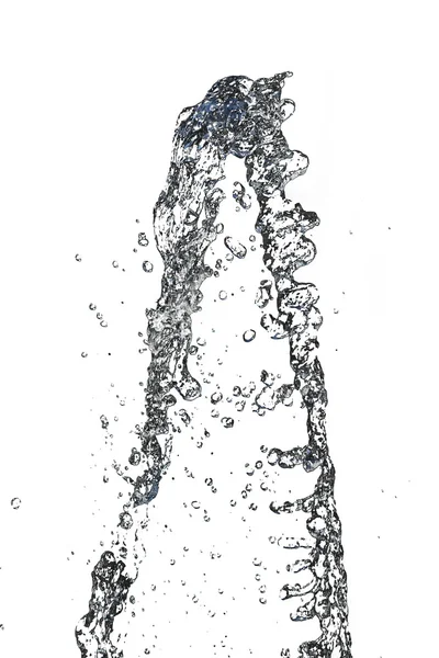 Wasser auf weißem Hintergrund — Stockfoto