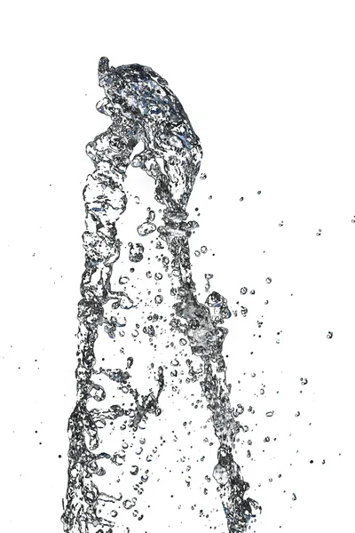 Water on a white background — Stock Photo, Image