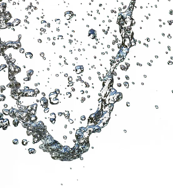 하얀 배경에 있는 물 — 스톡 사진