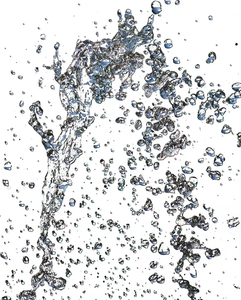 하얀 배경에 있는 물 — 스톡 사진