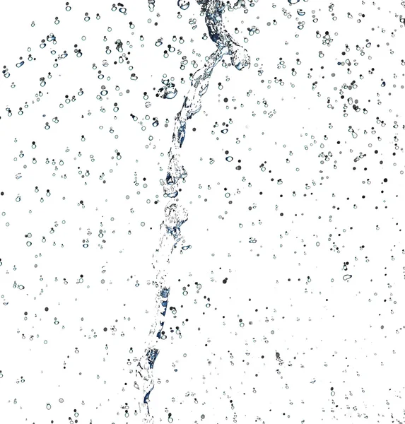 Vatten på en vit bakgrund — Stockfoto