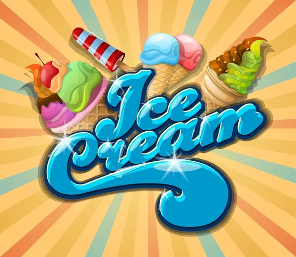 Leckeres Eis Stockillustration