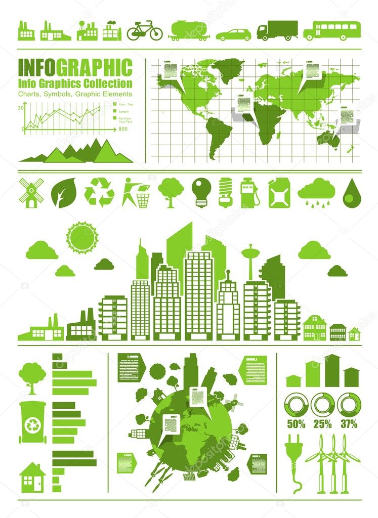 Eco info graphics