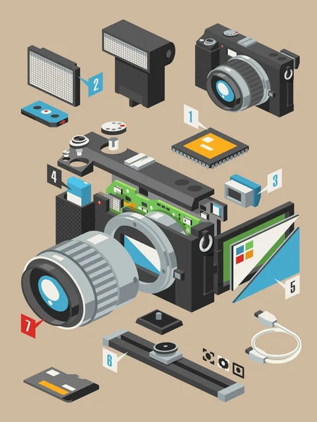 Camera — Stock Vector