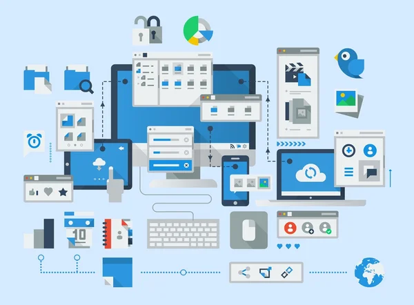 Fundo ícone de mídia — Vetor de Stock