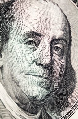 Benjamin franklin yüz dolarlık banknot üzerinde