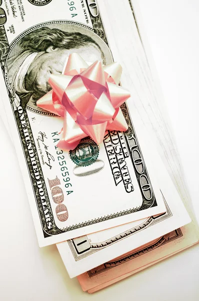 Gift dollars — Stock Photo, Image