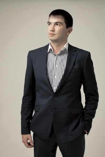 Handsome caucasian man in tuxedo — Stock Photo, Image